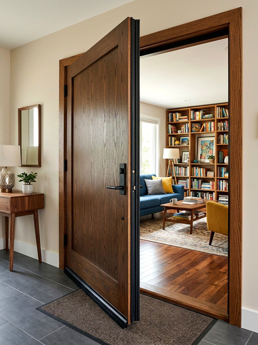 Soundproof door seal - 30 acoustic living room ideas
