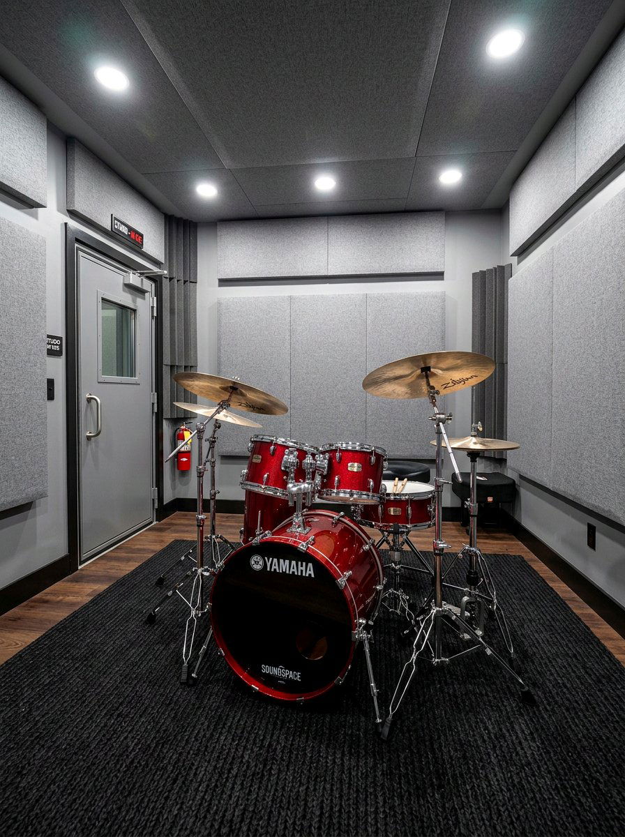 Soundproof drum room - 30 drum room ideas