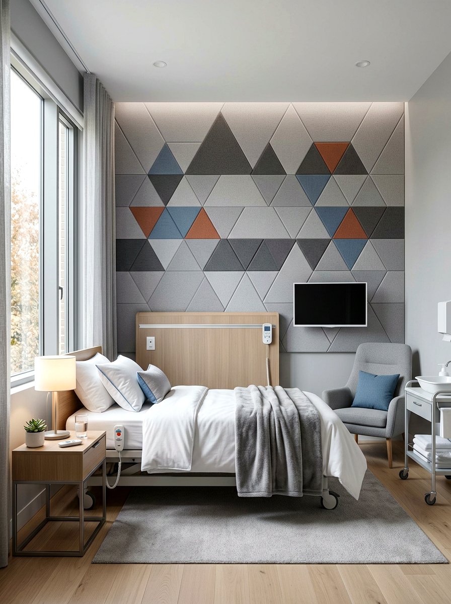 Soundproof wall panels - 30 recovery room ideas