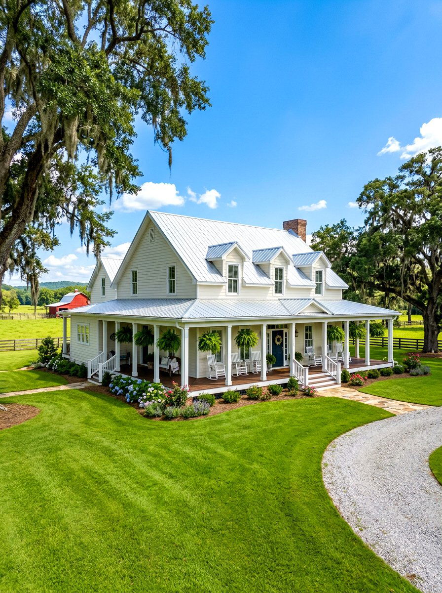 Southern Farmhouse Exterior - 30 country house exterior ideas