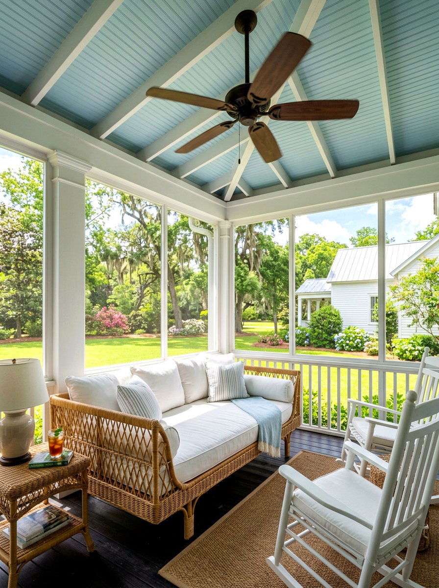 Southern Style Sleeping Porch - 30 sleeping porch ideas