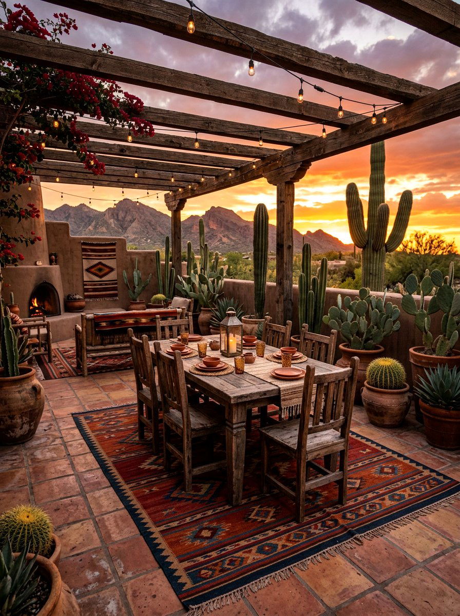 Southwest Patio Space - 30 patio brunch setup ideas