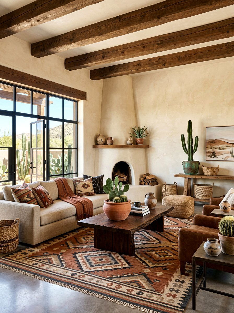Southwest neutral living room - 30 warm neutral living room ideas