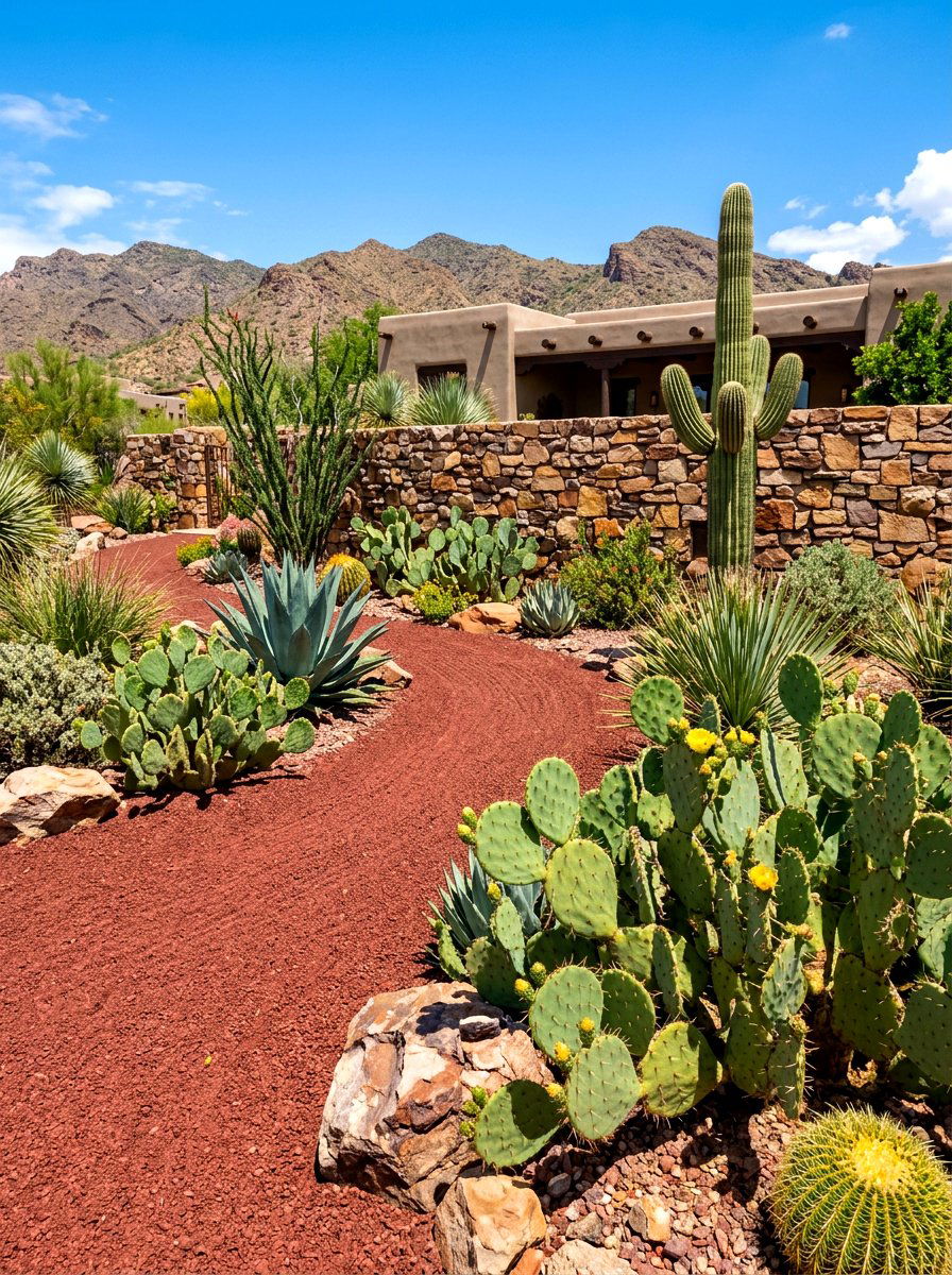 Southwest style landscaping - 30 decomposed granite front yard ideas