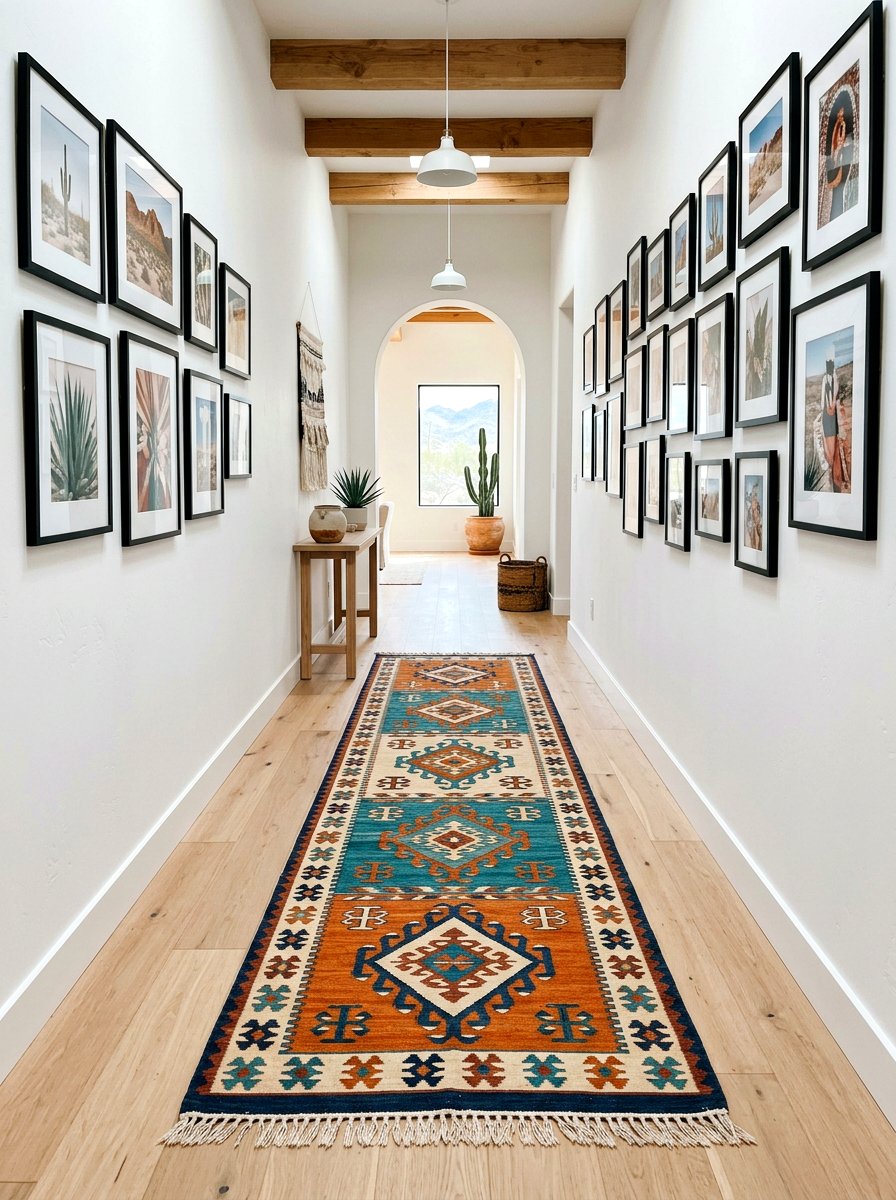 Southwestern Kilim Runner Rug - 30 statement rug ideas