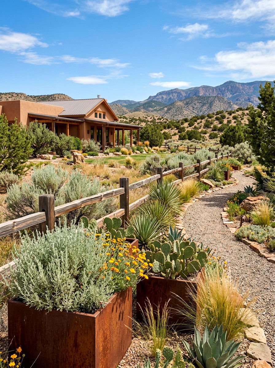 Southwestern Ranch Landscaping - 30 desert landscaping ideas