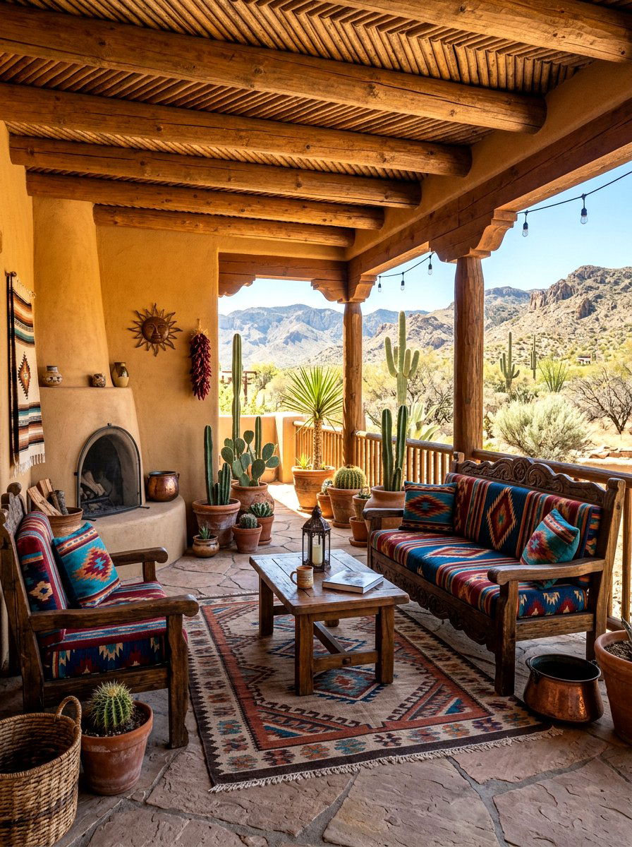 Southwestern Veranda - 30 veranda decorating ideas