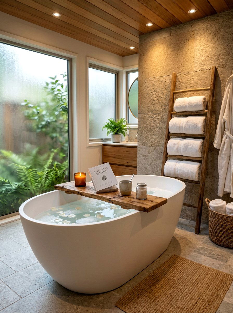 Spa Bathroom Nook - 30 wellness nook ideas