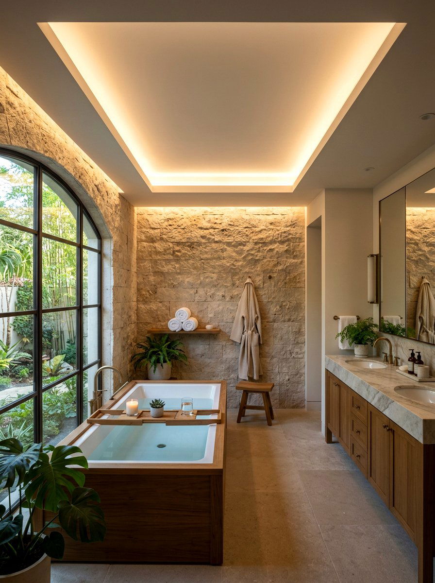 Spa Mood Cove Lighting - 30 bathroom lighting ideas