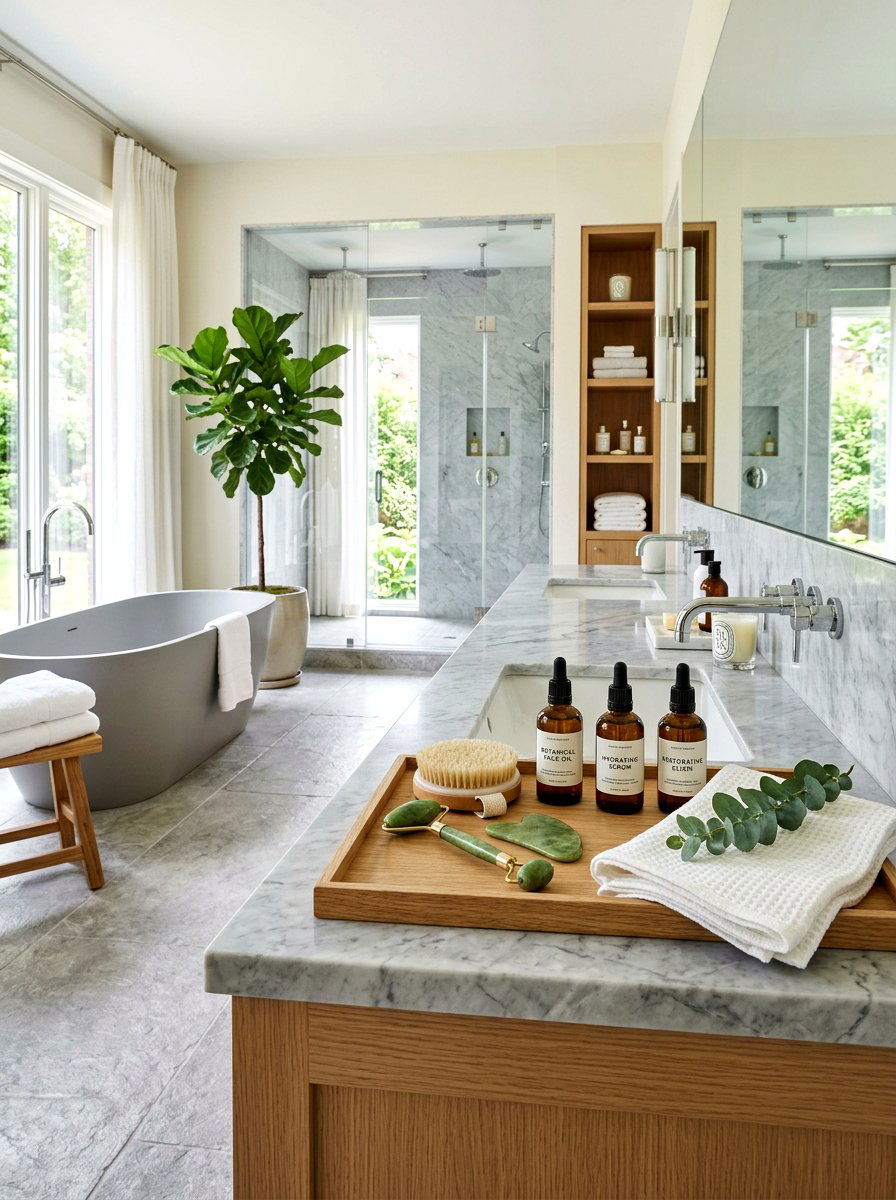 Spa bathtub tray setup - 30 tub tray styling ideas