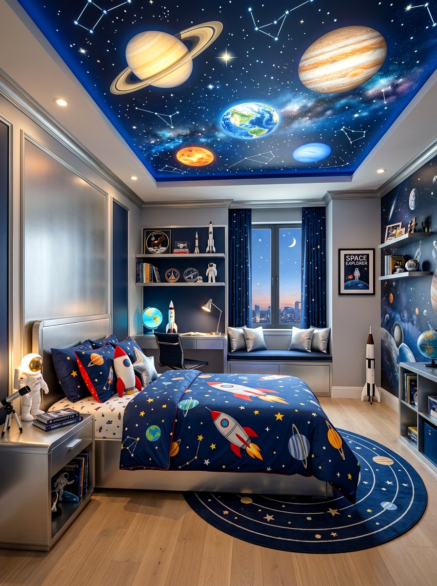 Space Explorer Storybook Bedroom - 30 storybook bedroom decor ideas