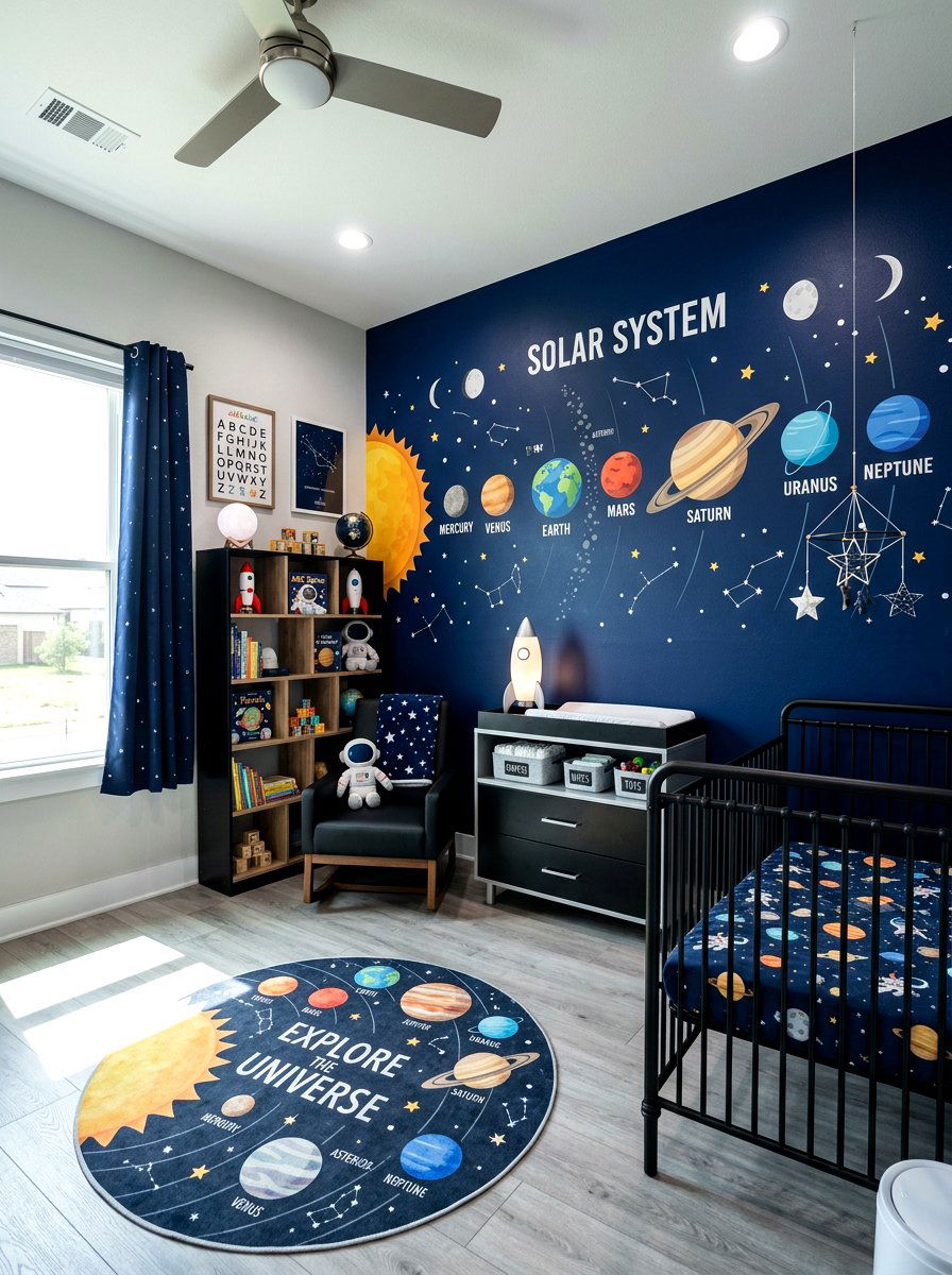 Space Nursery - 30 nursery ideas