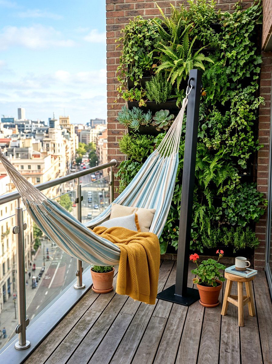 Space Saving Hammock Stand - 30 hammock stand garden ideas