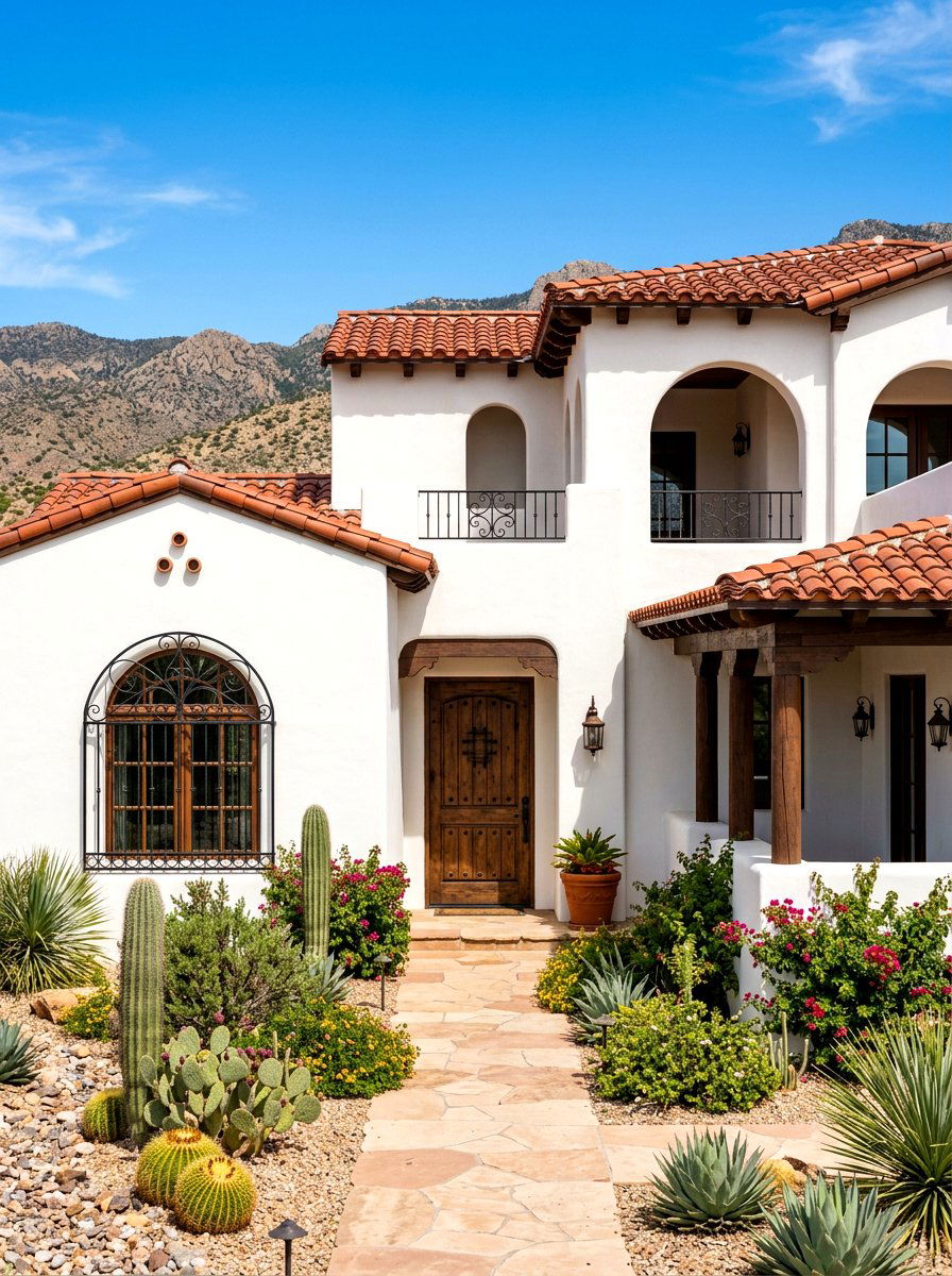 Spanish Colonial Stucco - 30 heritage exterior ideas