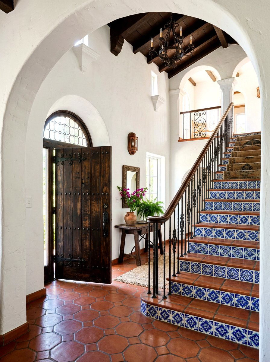 Spanish Revival Entryway - 30 old world entryway ideas