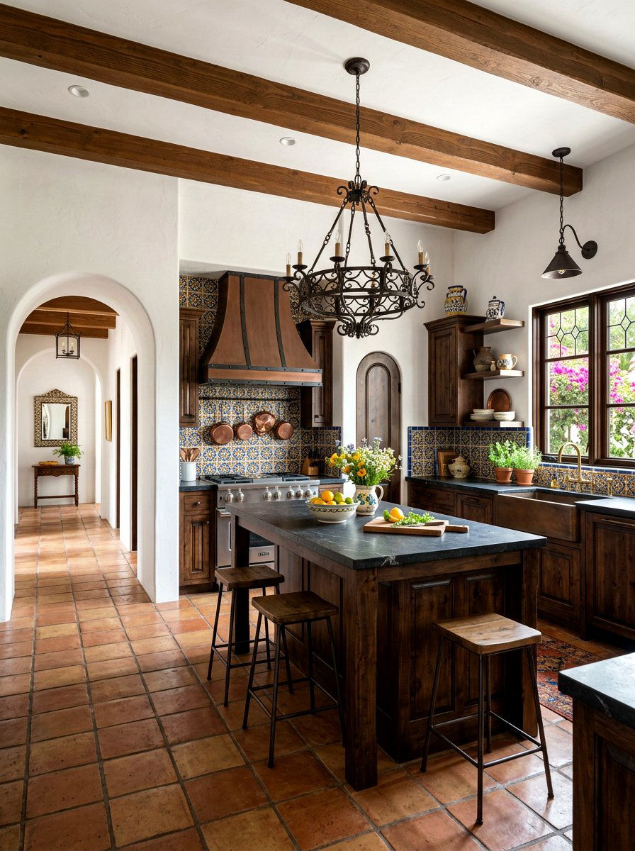 Spanish Revival Farmhouse Kitchen - 30 European farmhouse kitchen ideas
