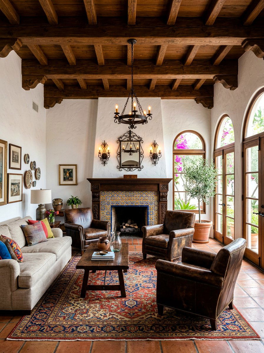 Spanish Revival Living Room - 30 European villa living room ideas