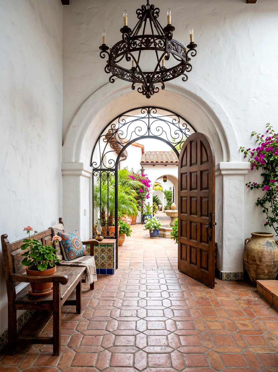Spanish Style Arched Entryway - 30 arched doorway ideas