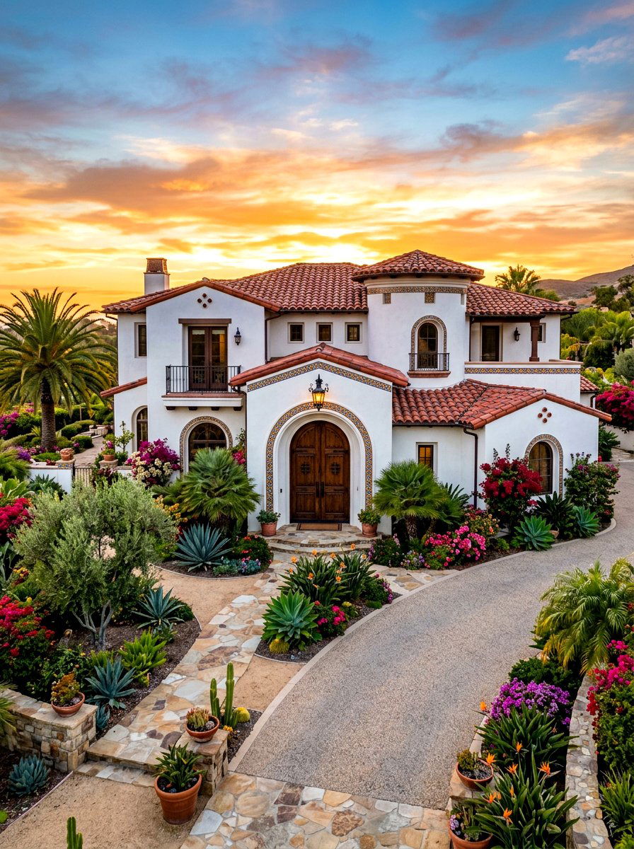 Spanish Style Home - 30 Mediterranean house exterior ideas