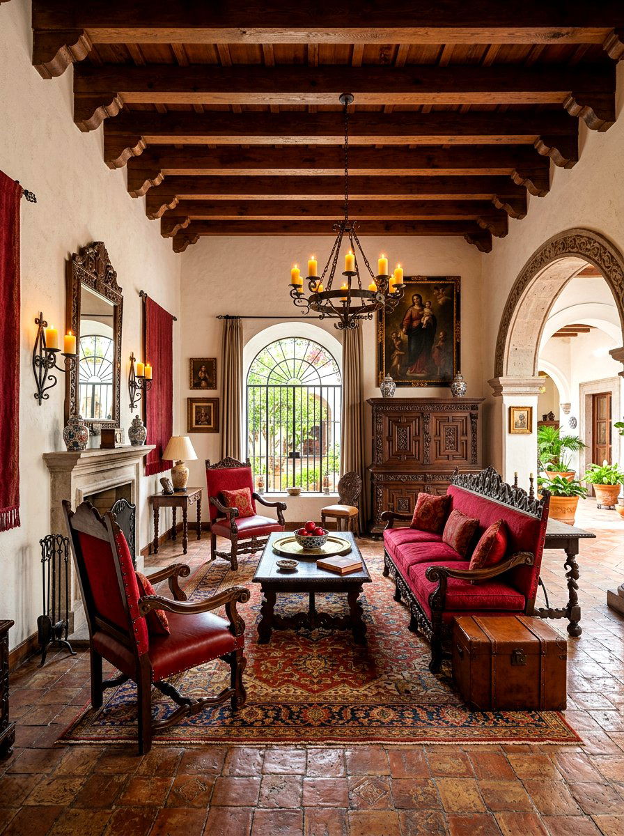 Spanish colonial living room - 30 southwestern living room ideas