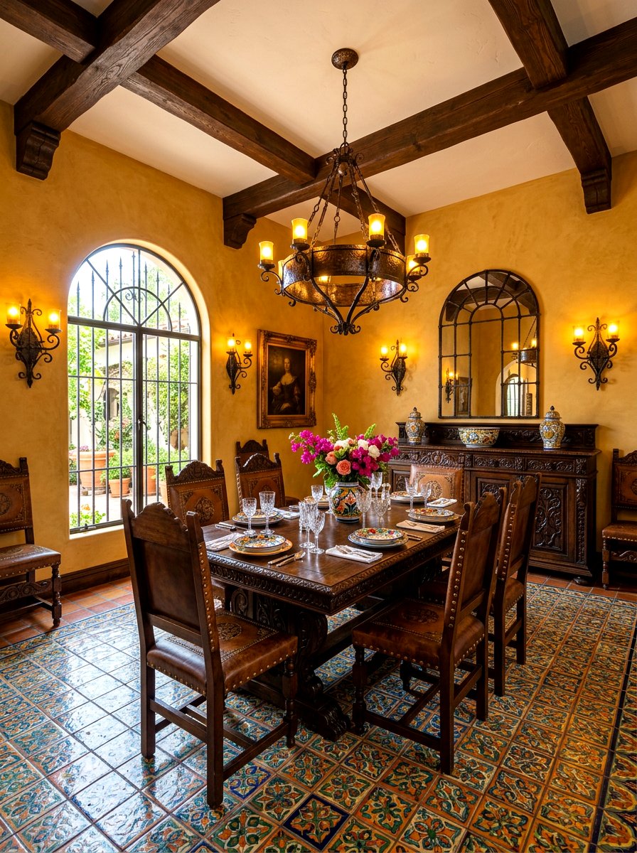 Spanish revival dining room - 30 Mediterranean dining room ideas