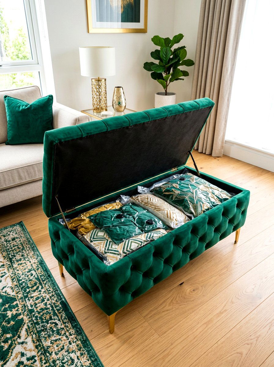 Spare pillow storage - 30 vacuum storage ideas