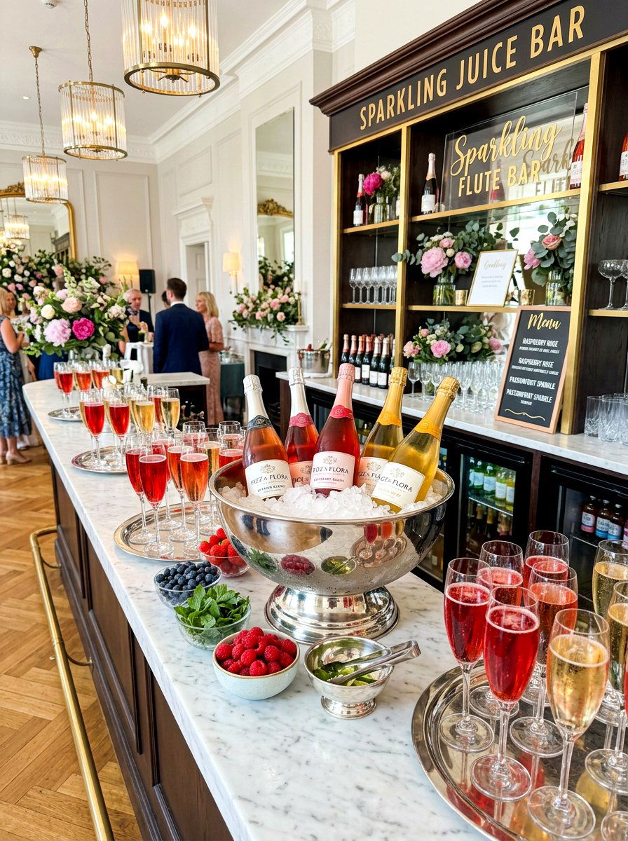 Sparkling Juice Bar - 30 beverage station party ideas