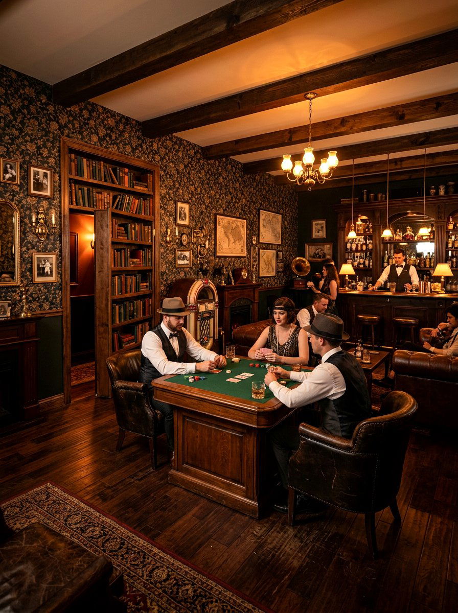 Speakeasy Gaming Room - 30 poker room ideas