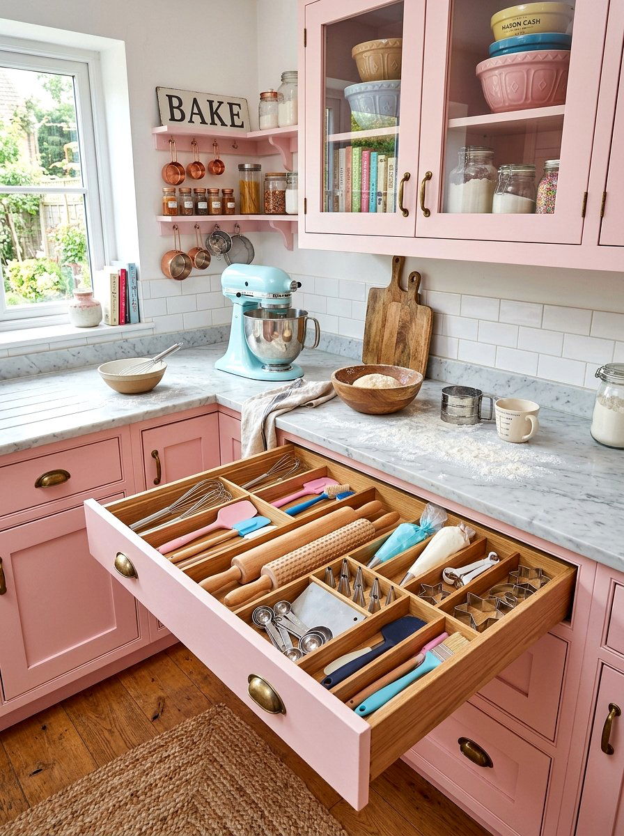 Specialized Baking Tool Drawer - 30 utensil drawer ideas