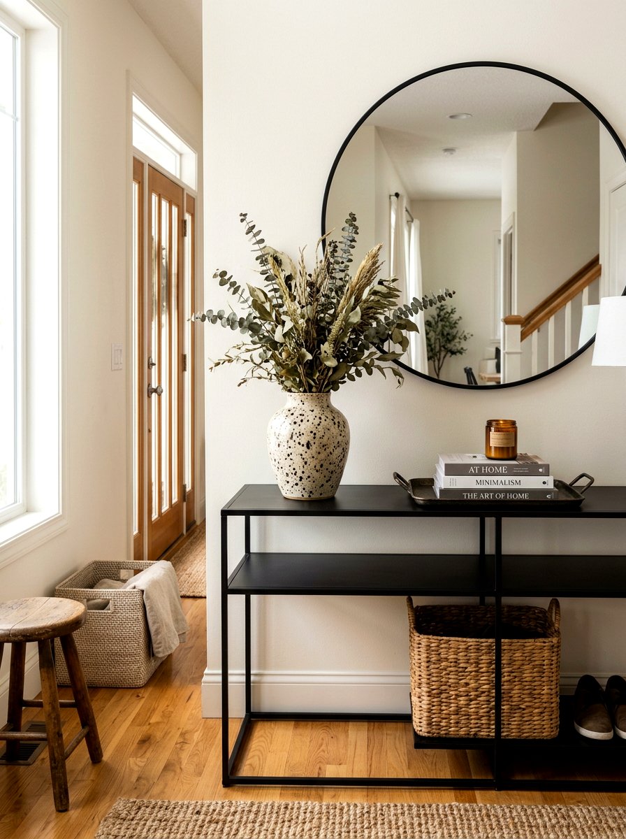 Speckled Ceramic Vase Console - 30 ceramic vase styling ideas