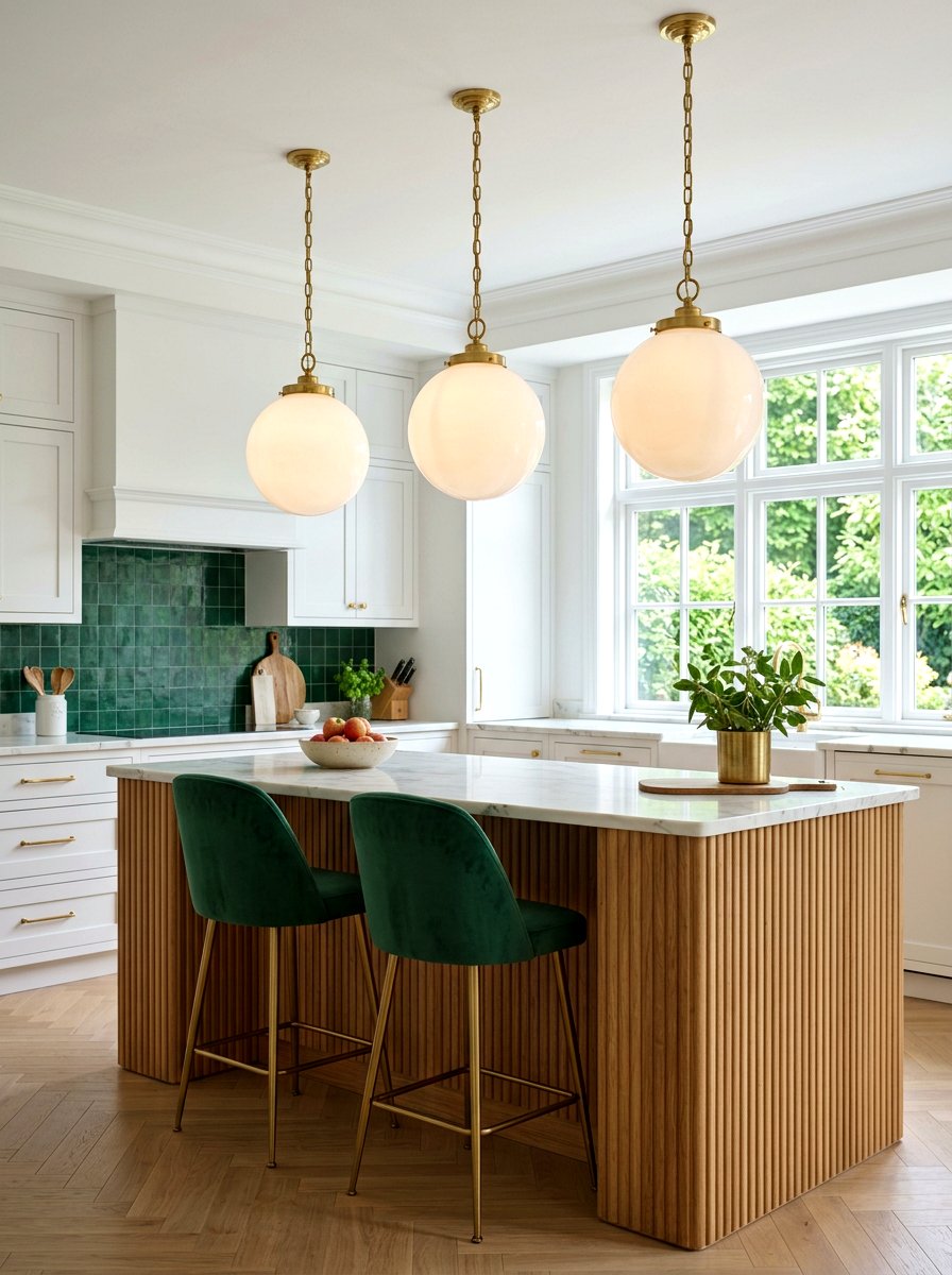 Spherical kitchen lighting - 30 neo deco kitchen ideas