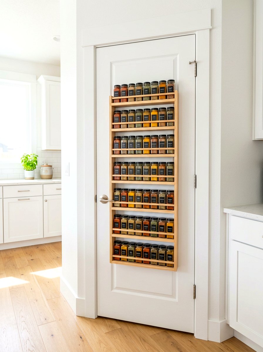 Spice Rack For Door - 30 kitchen organization ideas