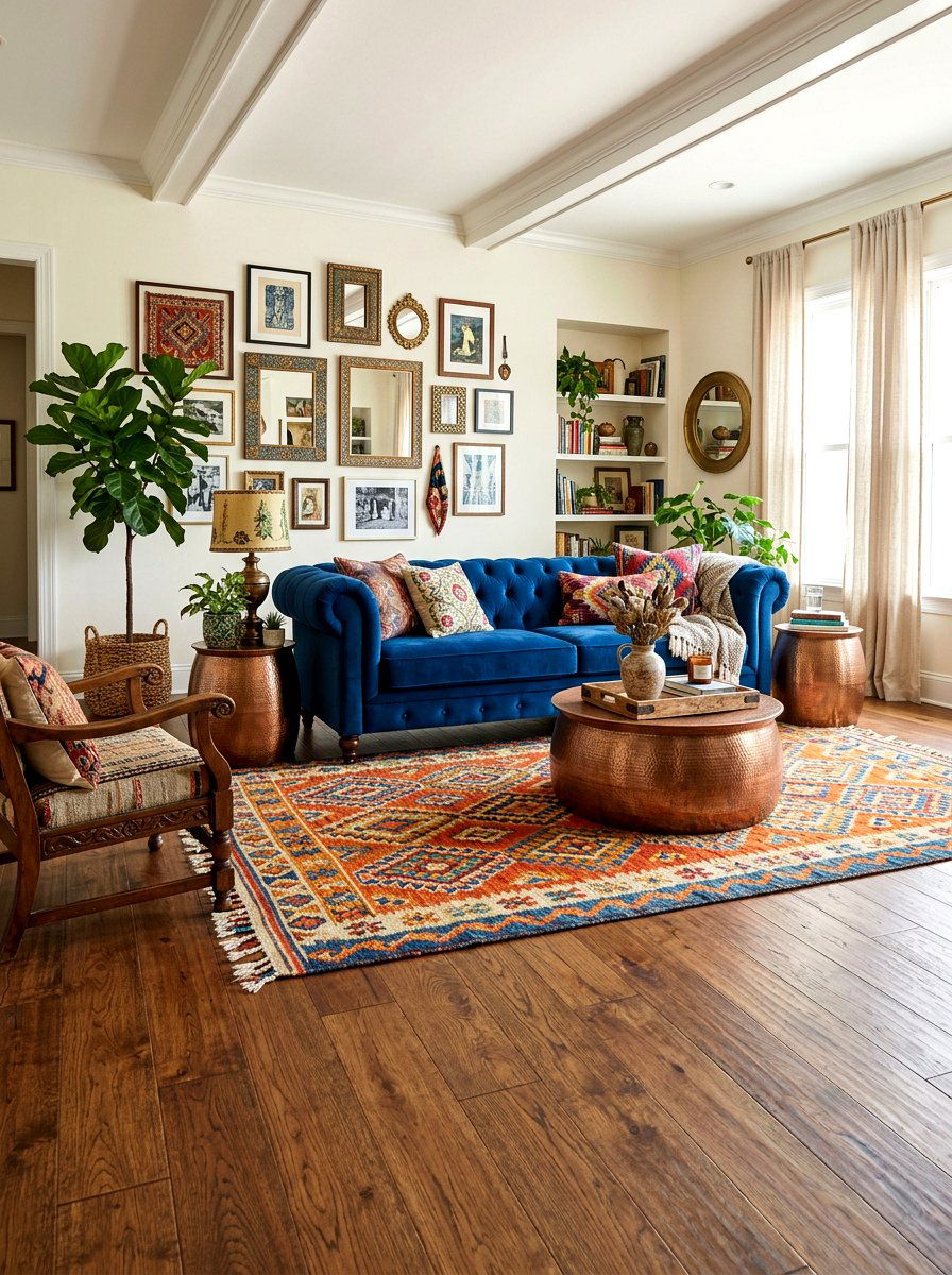 Spice brown floor - 30 hardwood floor stain ideas