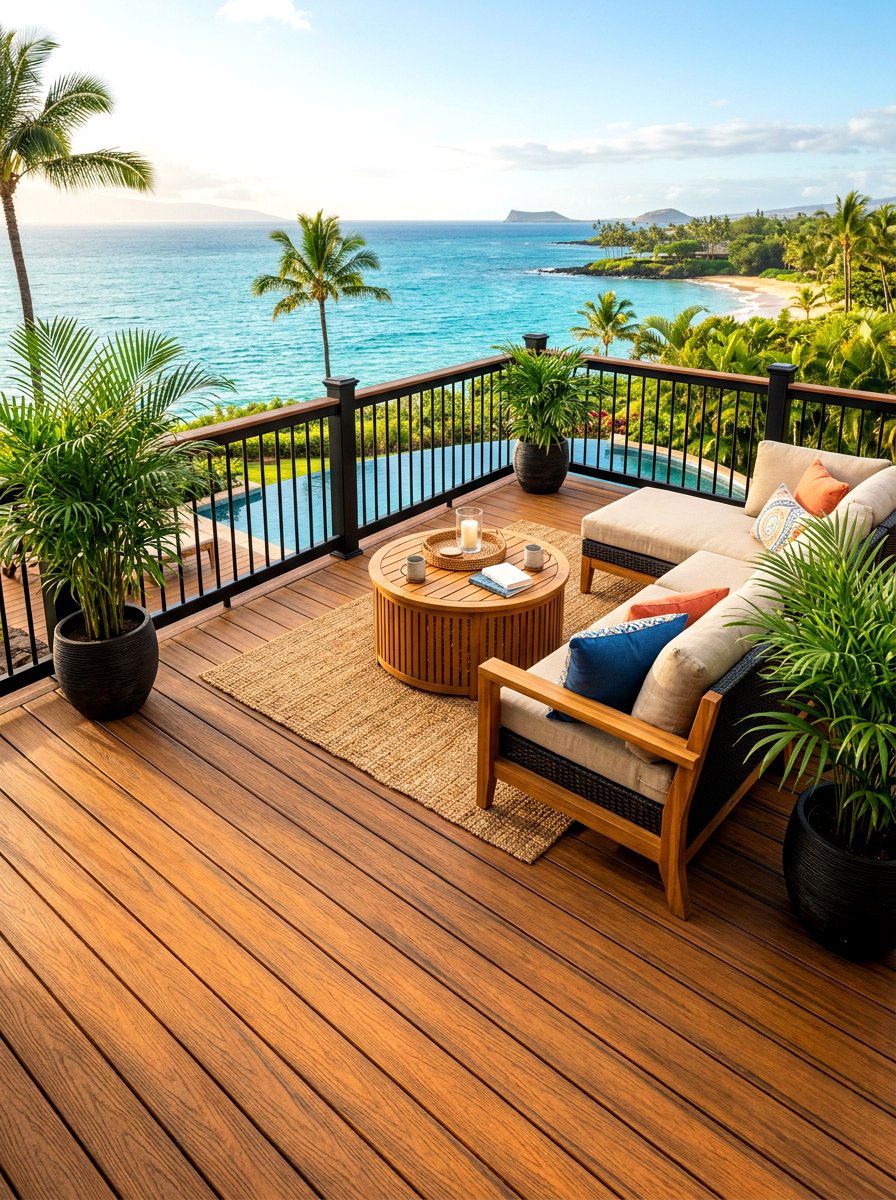 Spiced Teak Composite Decking - 30 composite deck color ideas