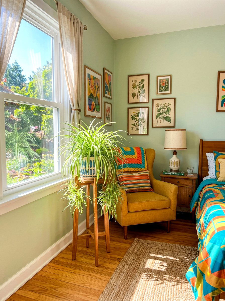 Spider Plant Bedroom Corner - 30 bedroom plant corner ideas