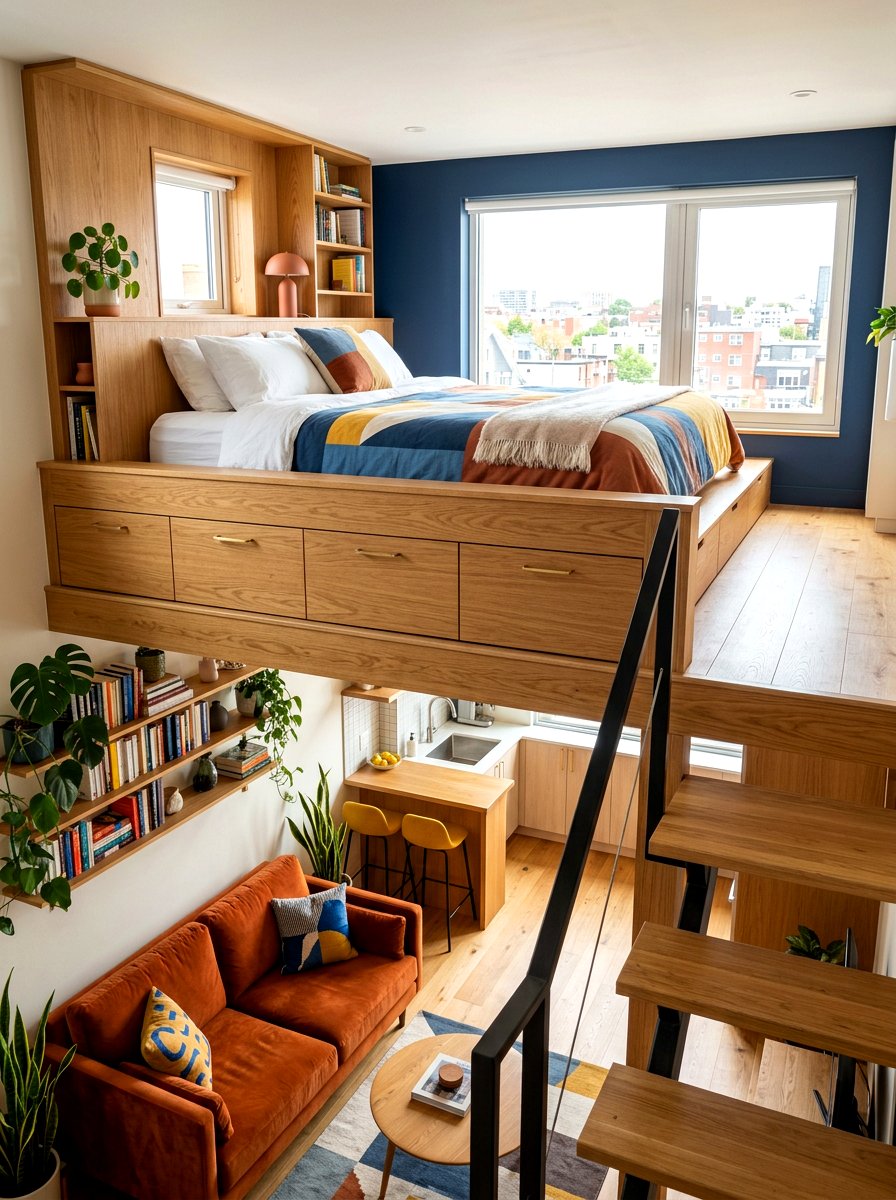 Split Level Studio Apartment Zone - 30 split level seating ideas