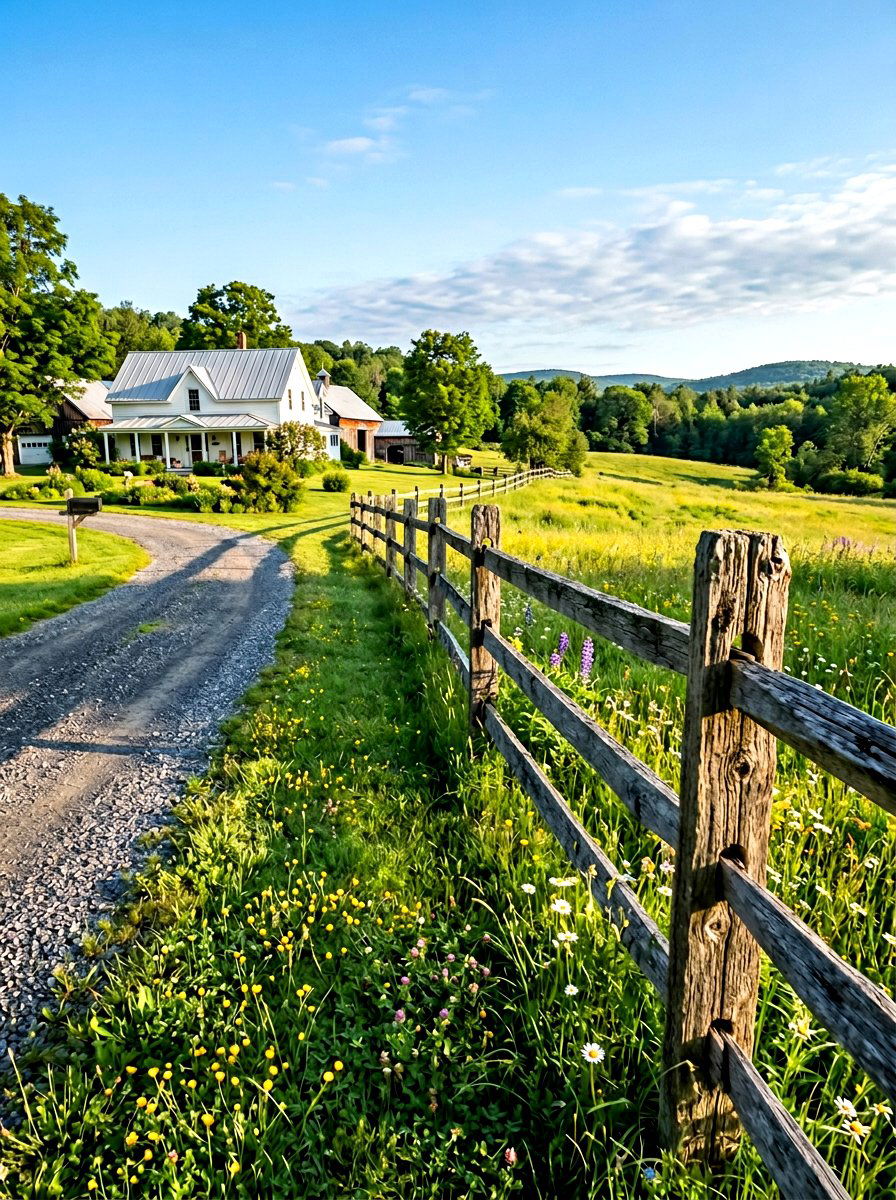 Split Rail Fence - 30 front yard fence ideas
