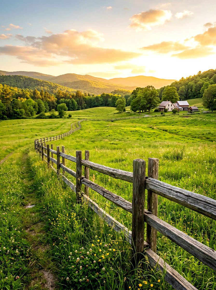Split Rail Fence - 30 wooden fence ideas