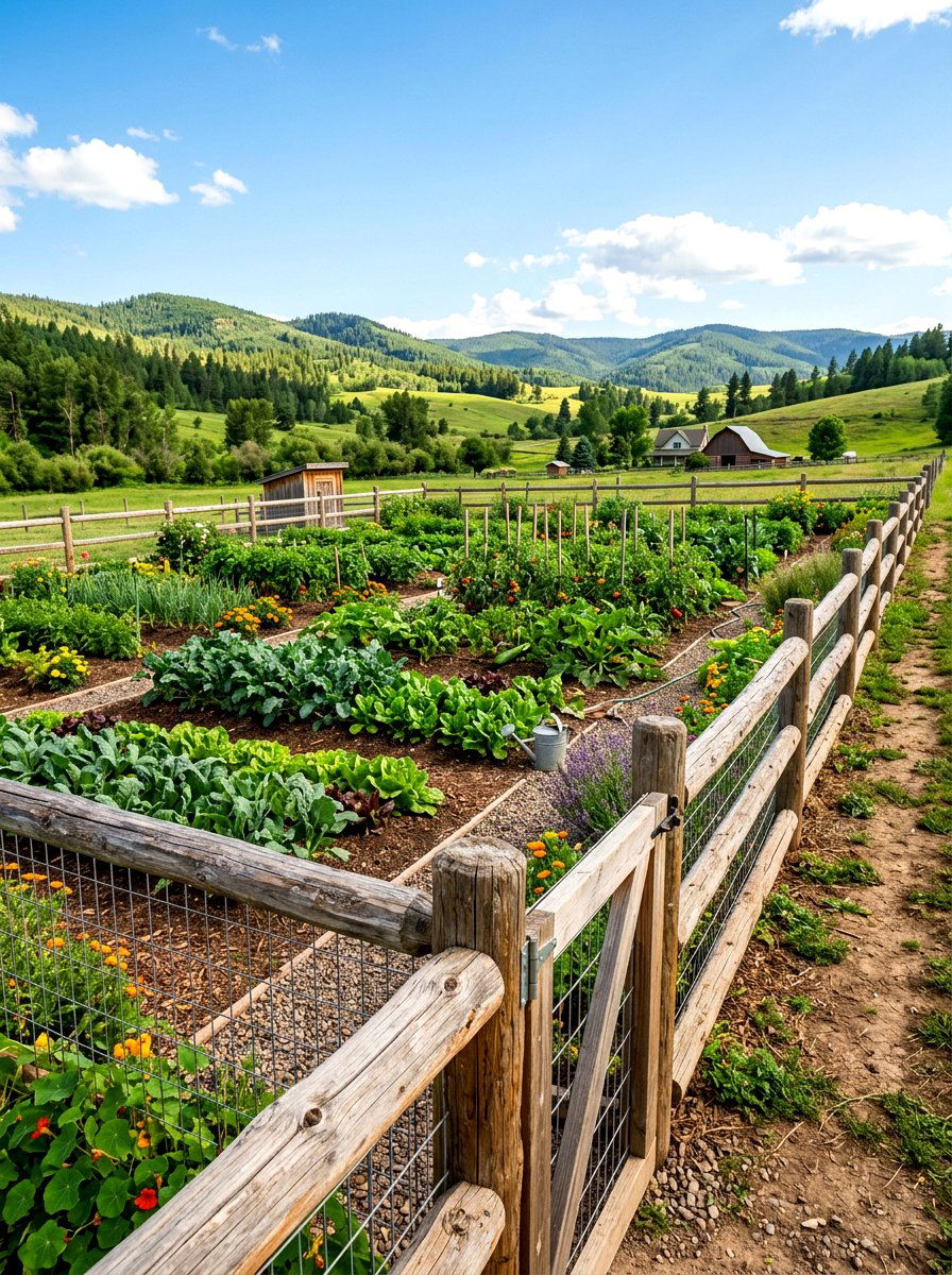 Split Rail Garden Fence - 30 raised bed fence ideas
