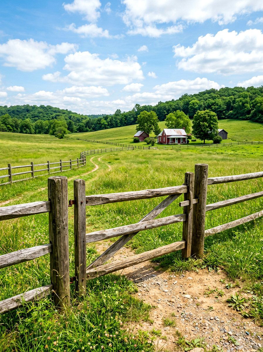 Split rail fence gate - 30 cottage gate curb appeal ideas