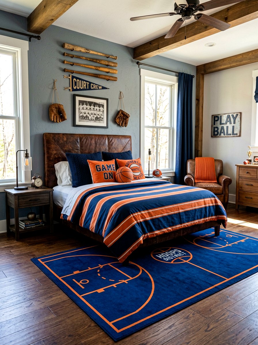 Sports Theme Boys Room - 30 creative kids room ideas