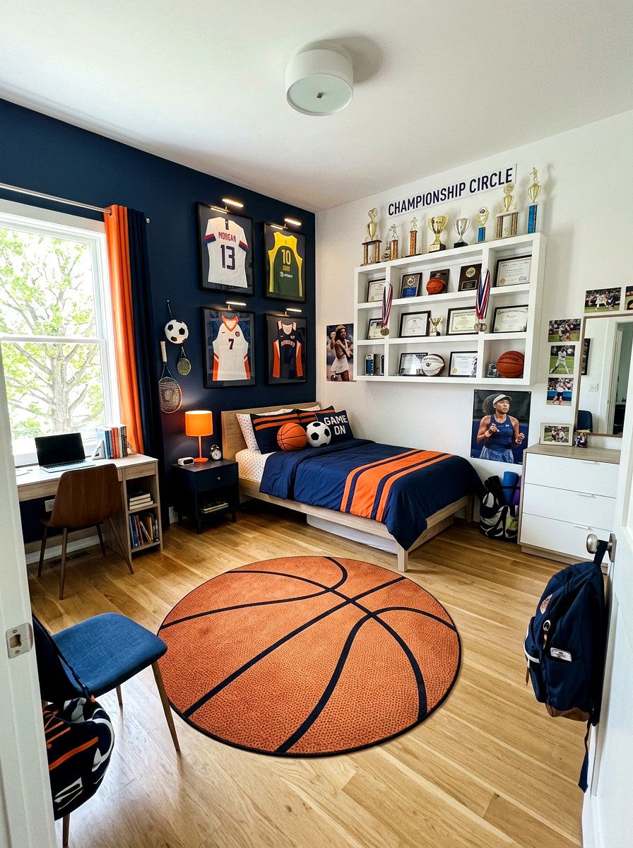 Sports Themed Girl Bedroom - 30 girls bedroom decor ideas
