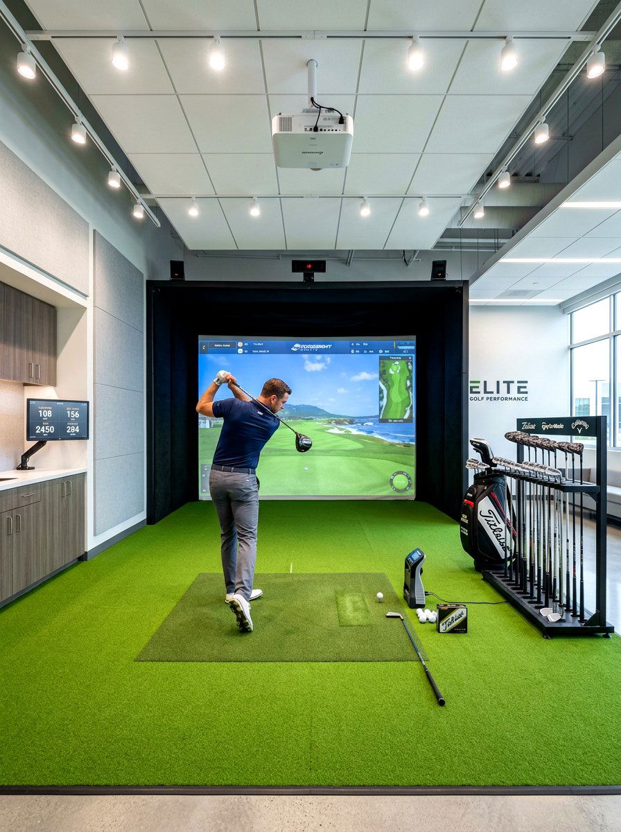 Sports Training Space - 30 garage hobby room ideas
