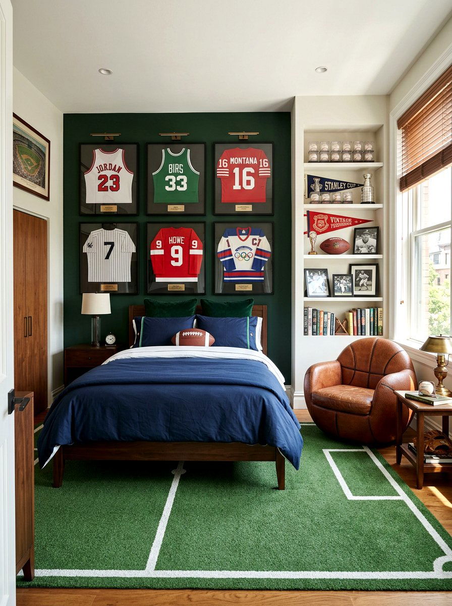 Sports bedroom decor - 30 boys bedroom decor ideas