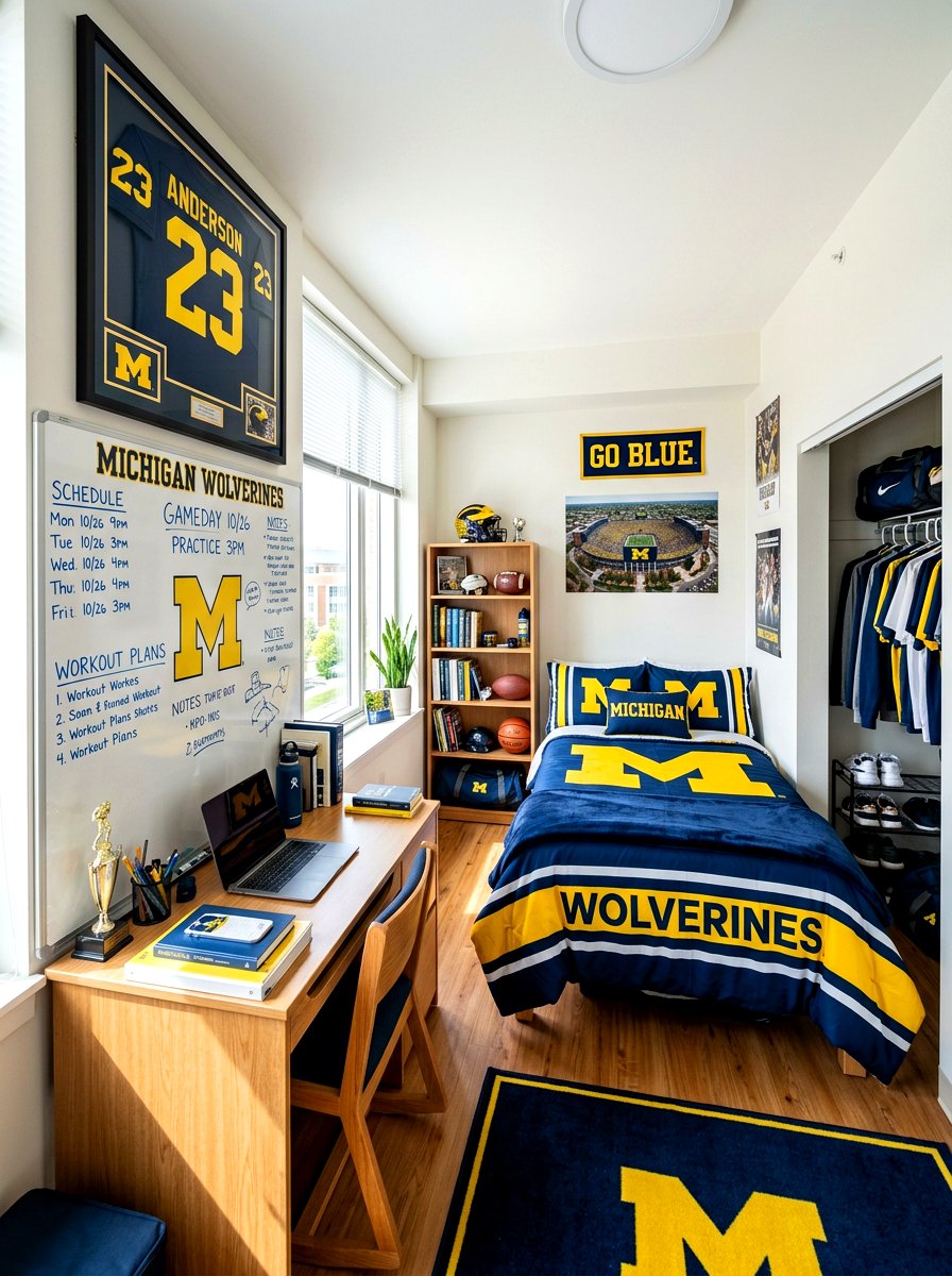 Sporty College Bedroom Design - 30 college bedroom ideas