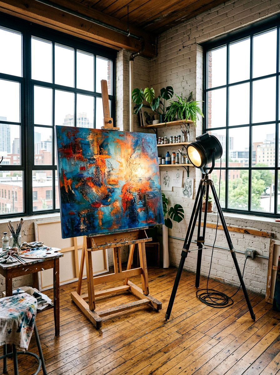 Spotlight Floor Lamp - 30 floor lamp corner ideas