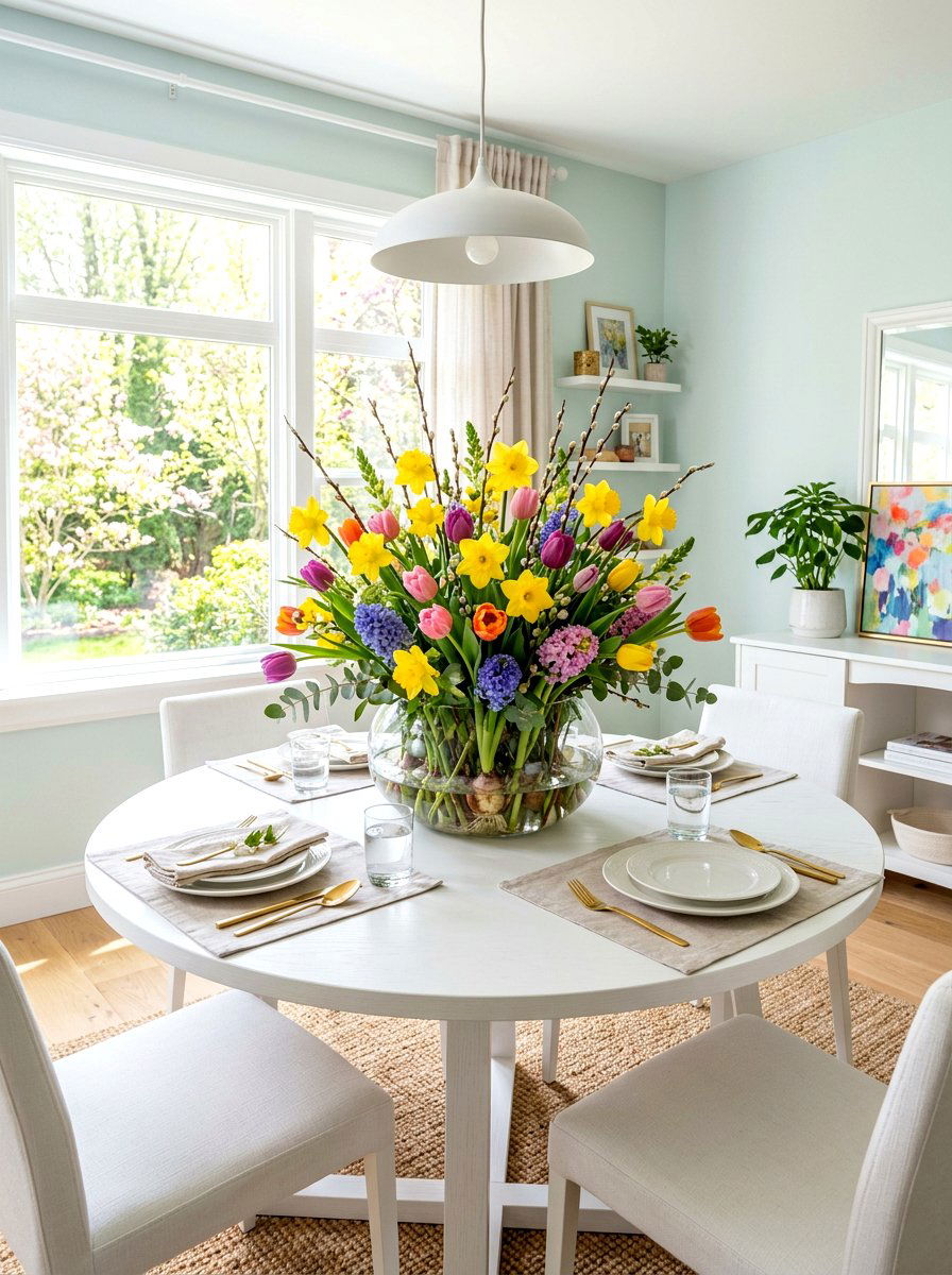 Spring Flower Arrangement - 30 floral centerpiece ideas
