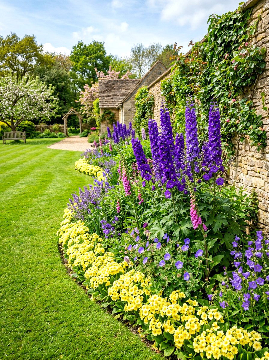 Spring Flower Border - 30 spring garden ideas
