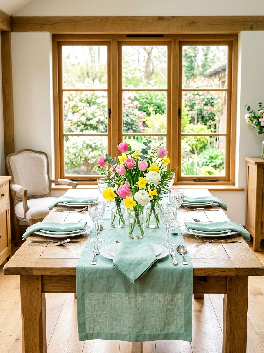 Spring Garden Table - 30 floral tablescape ideas