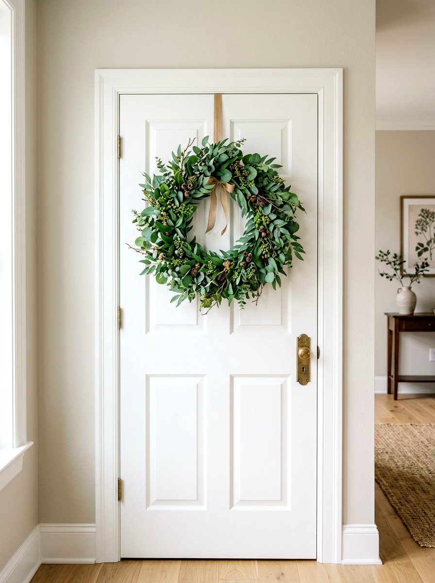 Spring Greenery Wreath - 30 spring kitchen decor ideas